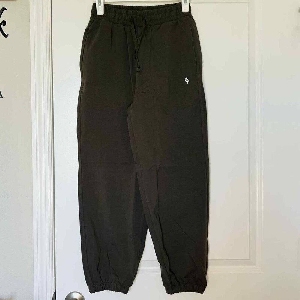 Santiny womens olive green joggers xs